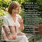 The Empress Vintage Champagne Solitaire – Handcrafted Crown Setting Ring--Last Day Sale-90% OFF🔥