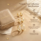 csandiva™ 14K Gold-Plated Natural Zircon Hoop Earring Set | The Masterpiece of Serenity & Elegance -Last Day Sale-90% OFF🔥