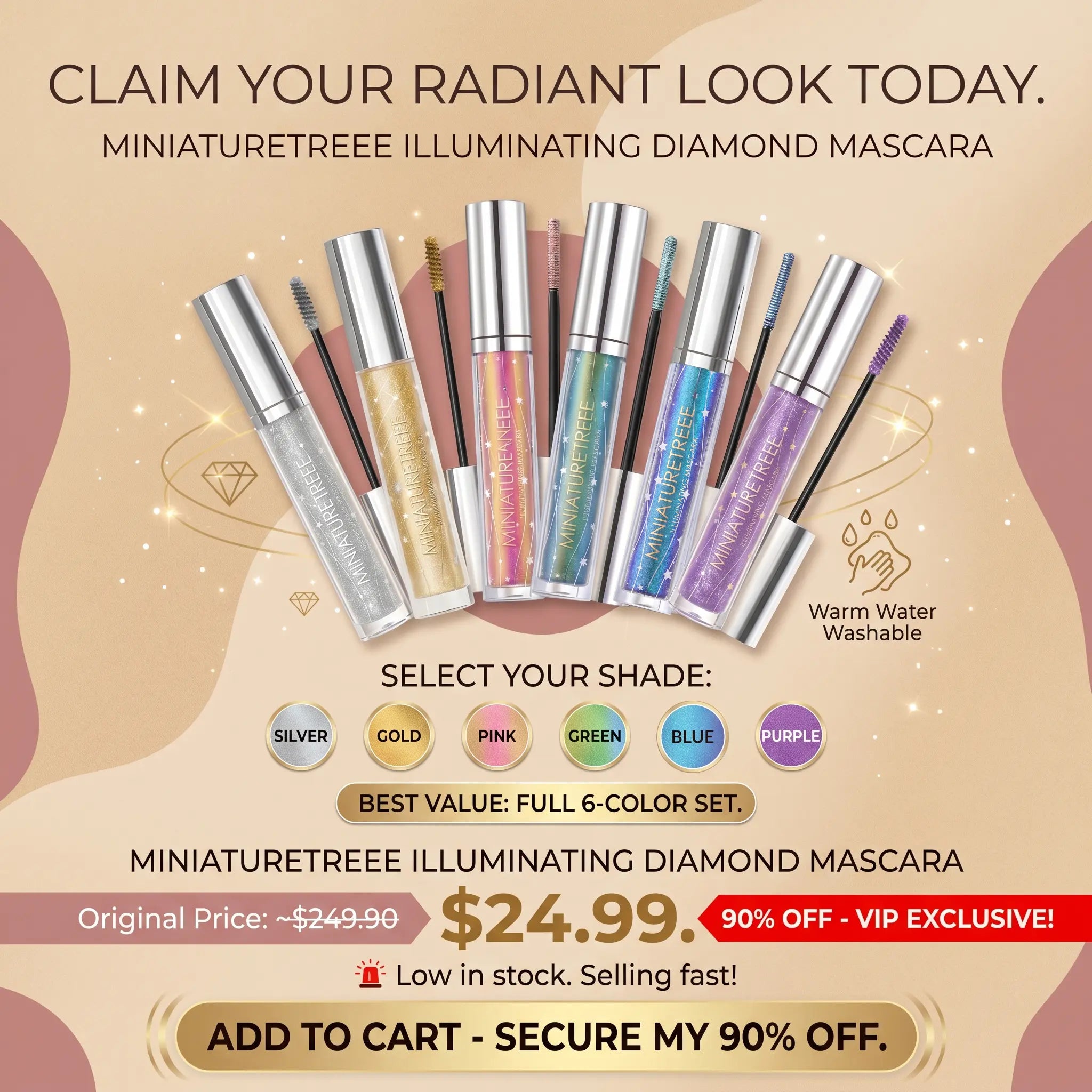 Miniaturetreee™ Illuminating Mascara - Instantly Awakens Tired Eyes & Adds an Elegant Micro-Sparkle | Last Day Claim 90% OFF 🔥