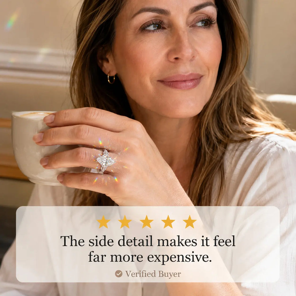 The Marquise Crown Lab-Grown Diamond Ring Set That Makes Every Gesture Feel More Elegant | Gold or Silver | Last Day Sale-90% OFF🔥
