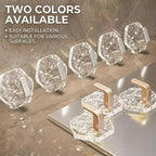 Drill-Free Crystal Wall Hooks – Strong Hold, Elegant Storage | Last Day 50% OFF 🔥