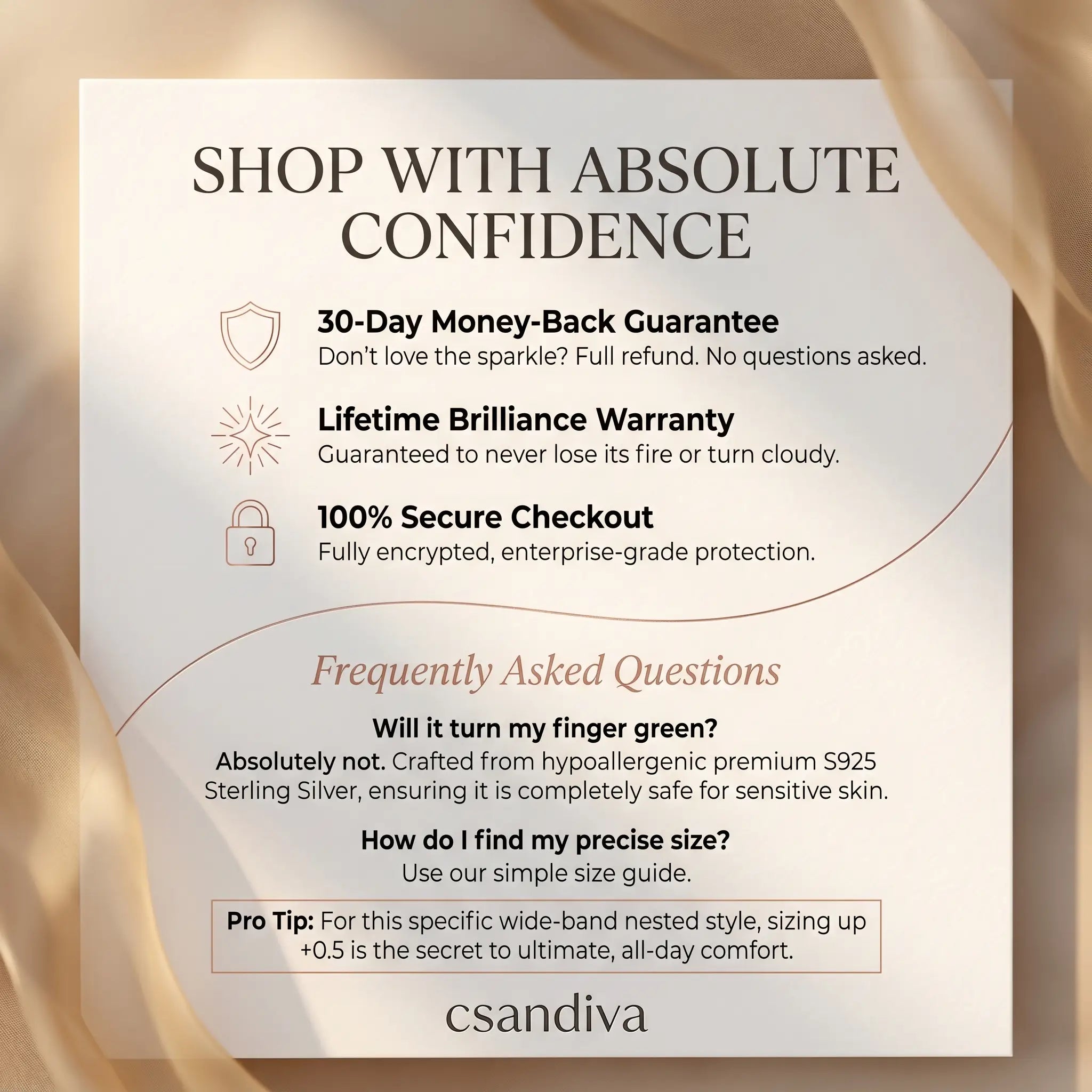csandiva™ 3.0ct Vintage Nested Ring Suite - Smart Heirloom Alternative & Zero Anxiety Glamour | Claim 90% OFF Last Day🔥
