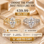 The Marquise Crown Lab-Grown Diamond Ring Set That Makes Every Gesture Feel More Elegant | Gold or Silver | Last Day Sale-90% OFF🔥