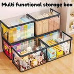Clear Multi-Purpose Storage Box — See Everything Fast & Keep Books, Clothes, Toys Neatly Organized | Last Day 50% OFF 🔥