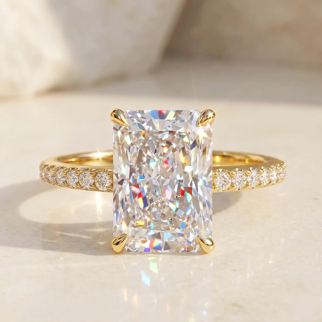 csandiva™ The "Timeless" 9.0ct Radiant Ring - Smart Luxury Alternative & Zero Anxiety Glamour | Claim 90% OFF Last Day🔥