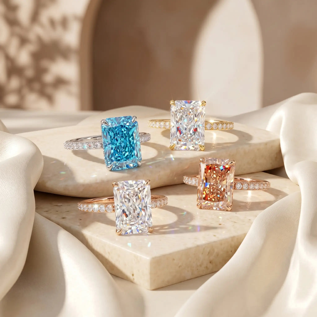 csandiva™ The "Timeless" 9.0ct Radiant Ring - Smart Luxury Alternative & Zero Anxiety Glamour | Claim 90% OFF Last Day🔥