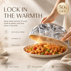 🔥 50% OFF Insulated Food Covers – 50 PCS Universal Fit Covers to Keep Meals Warm, Fresh & Ready to Serve