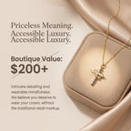 csandiva™ 14K Gold Rotatable Crown Cross Necklace - Discreet Anxiety Relief & Elegant Faith Jewelry | Claim 90% OFF Last day🔥