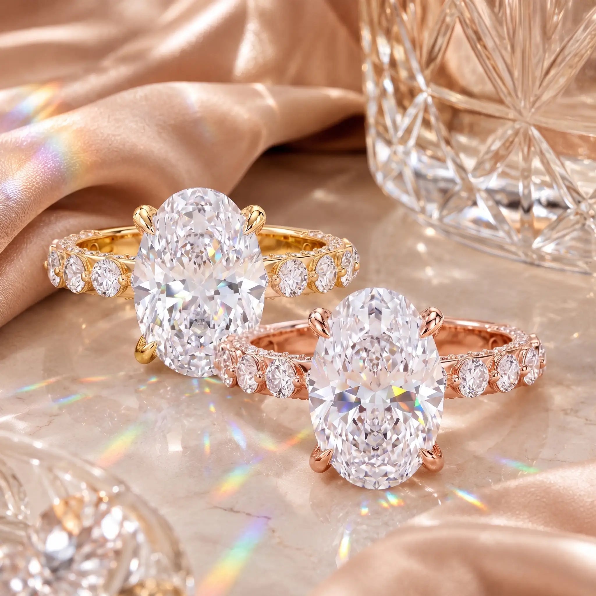 The Crown Oval™ — The Hand-Flattering 1–6 CT Lab-Grown Diamond Ring Designed to Make Your Fingers Look Longer and Every Outfit Feel Instantly More Elegant-Last Day Sale-90% OFF🔥