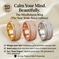 The Ultimate Statement of Calm. Beautifully Crafted. Meet the All-New Wide-Band Pavé Mindfulness Ring. 🔥 Launch Special - 90% OFF Today Only 🔥