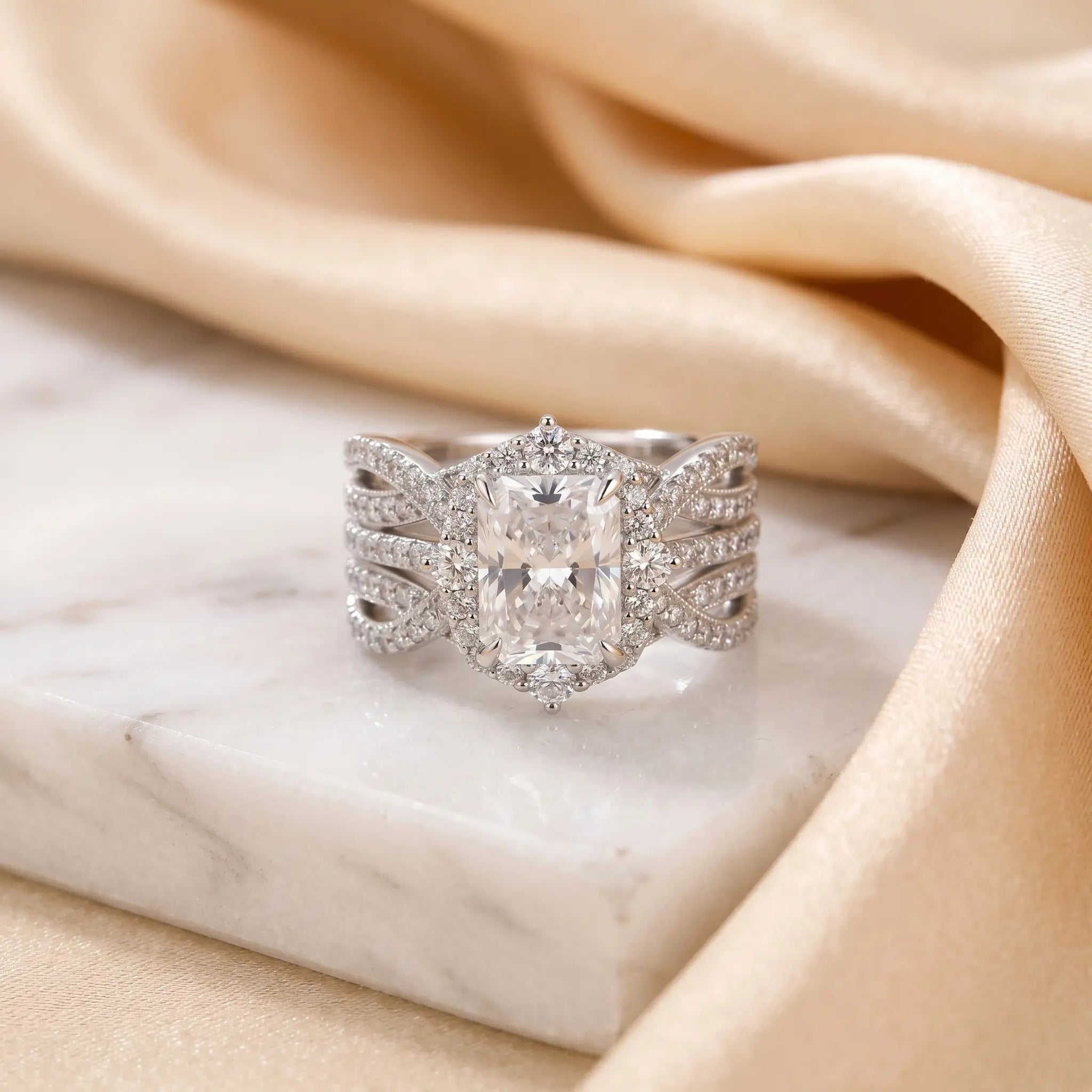 csandiva™ 3.0ct Vintage Nested Ring Suite - Smart Heirloom Alternative & Zero Anxiety Glamour | Claim 90% OFF Last Day🔥