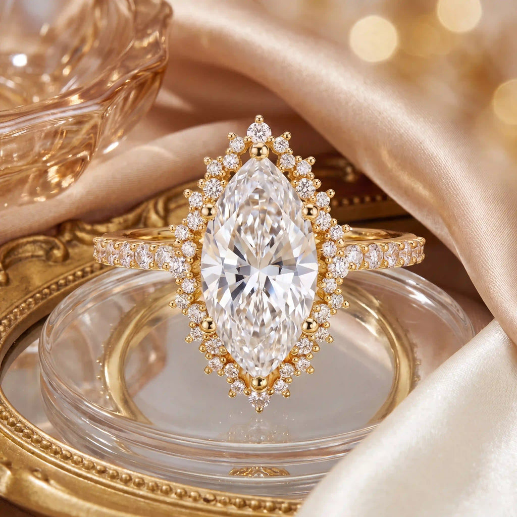A Timeless Marquise Ring Designed To Make Every Moment Feel More Beautiful — Elegant Sparkle You'll Love Wearing Every Day-Last Day Sale-90% OFF🔥