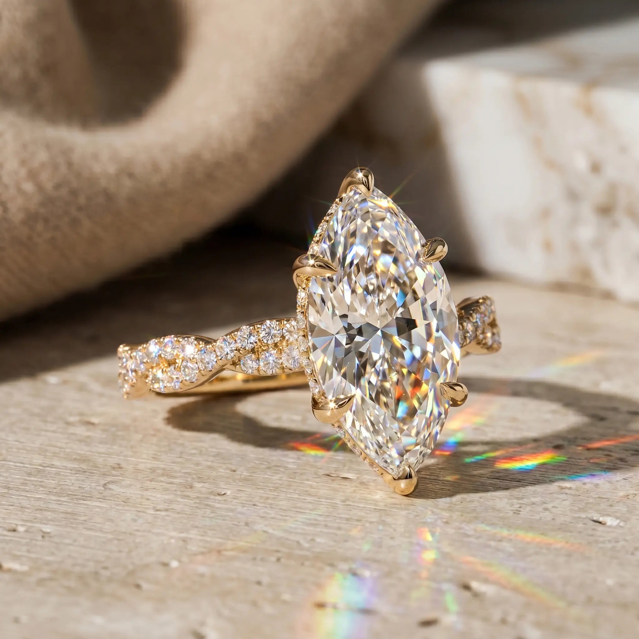 Csandiva™ The Sovereign Legacy | Hand-Forged 3.36Ct Marquise Masterpiece | Butter-Smooth Knuckle Fit, V-Prong Protection & Zero Green Fingers | Anniversary Artisan Batch 90% OFF Last Day 🔥