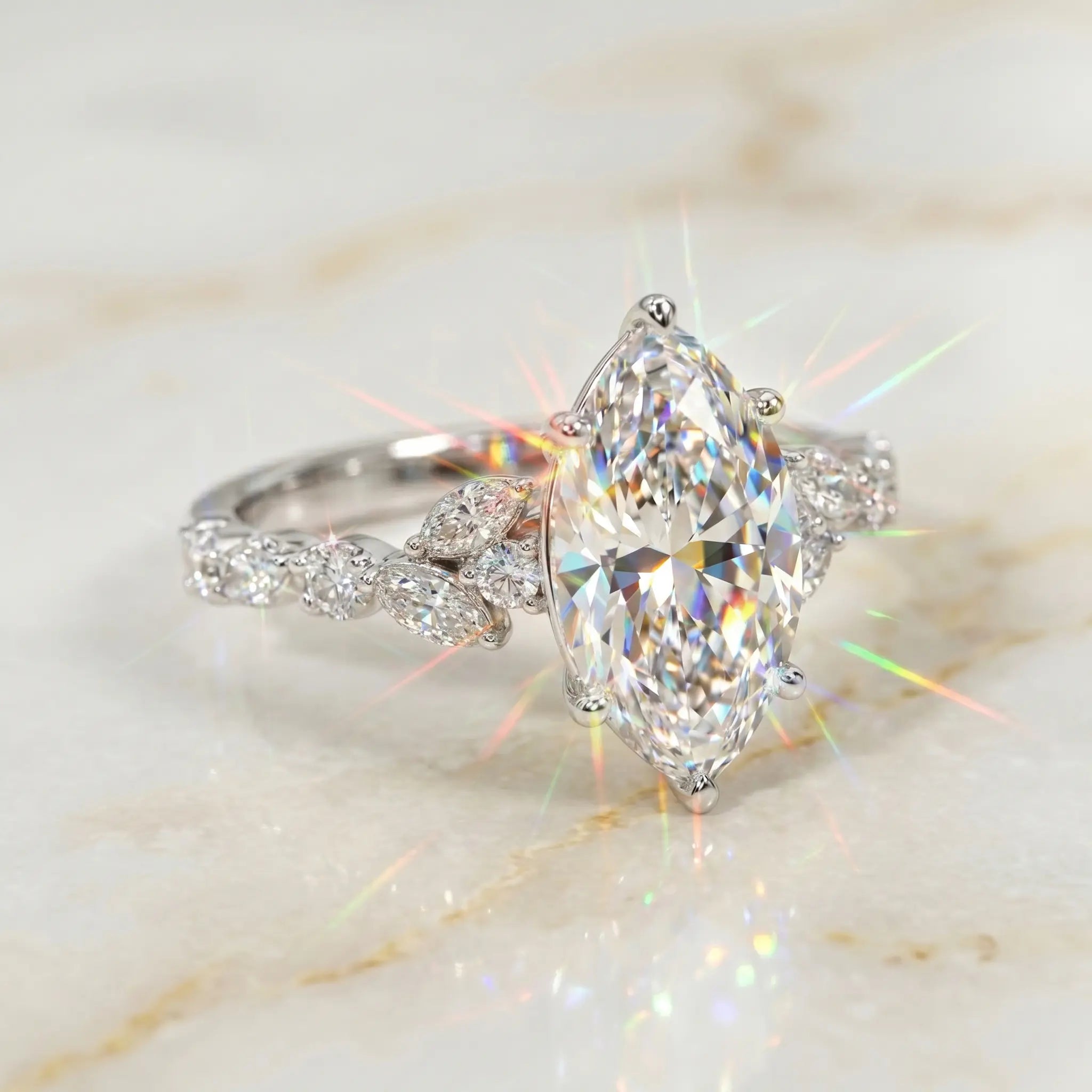 Csandiva™ The Sovereign Legacy | Hand-Forged 3.5Ct Marquise Masterpiece | Visually Slimming & Butter-Smooth Fit | Zero Green Fingers | 90% OFF Vault Release 🔥