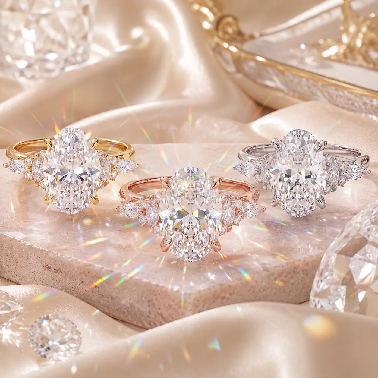 The Hand-Flattering Oval Moissanite Ring That Makes Every Look Feel More Expensive-Last Day Sale-90% OFF🔥