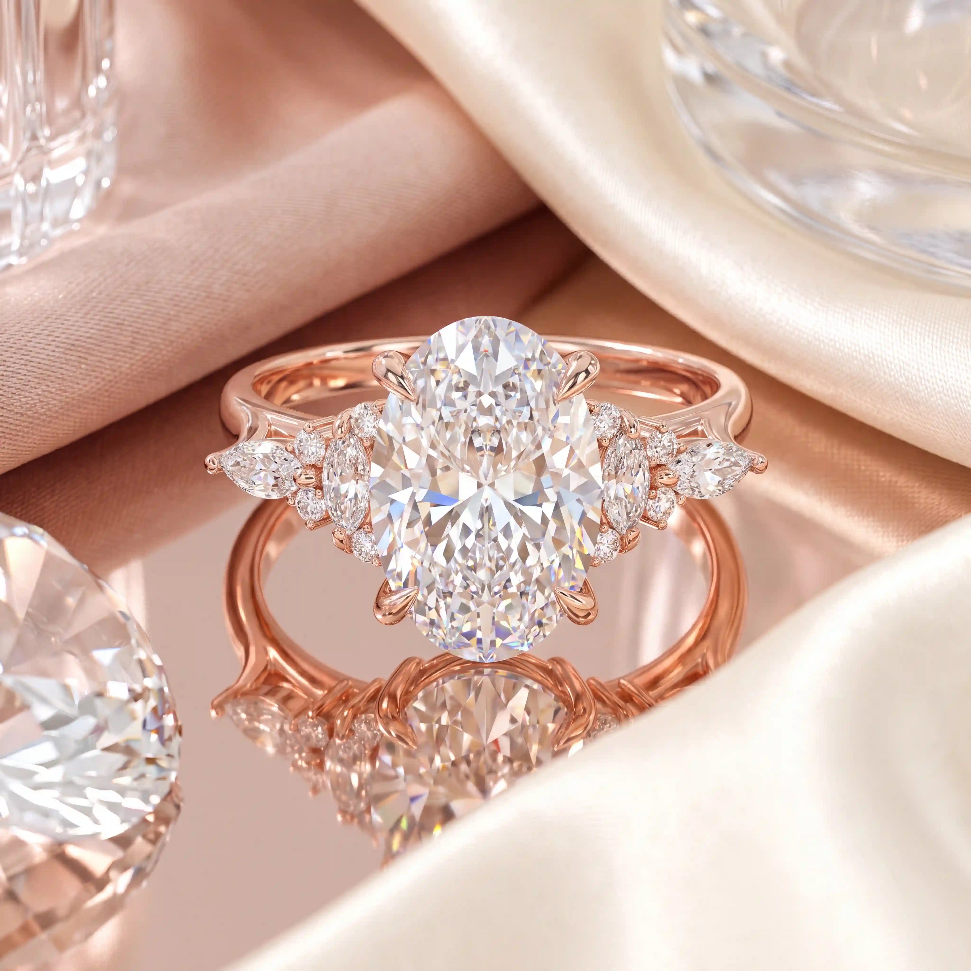 The Hand-Flattering Oval Moissanite Ring That Makes Every Look Feel More Expensive-Last Day Sale-90% OFF🔥
