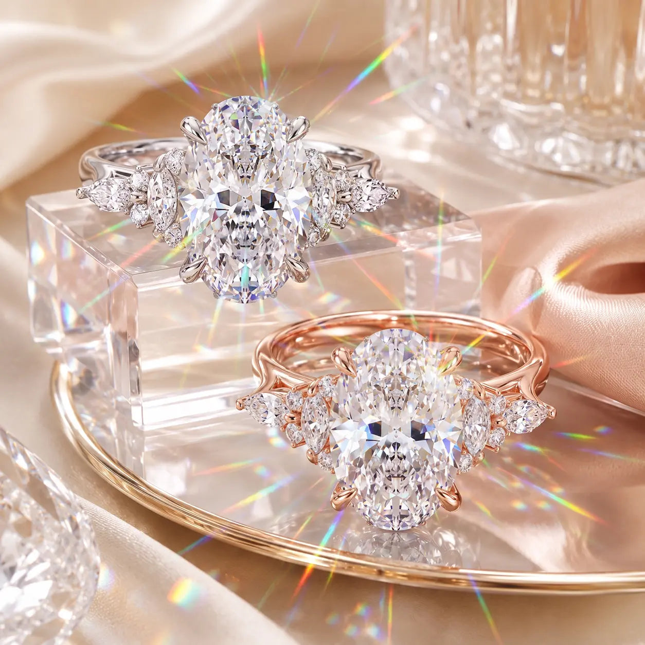 The Hand-Flattering Oval Moissanite Ring That Makes Every Look Feel More Expensive-Last Day Sale-90% OFF🔥