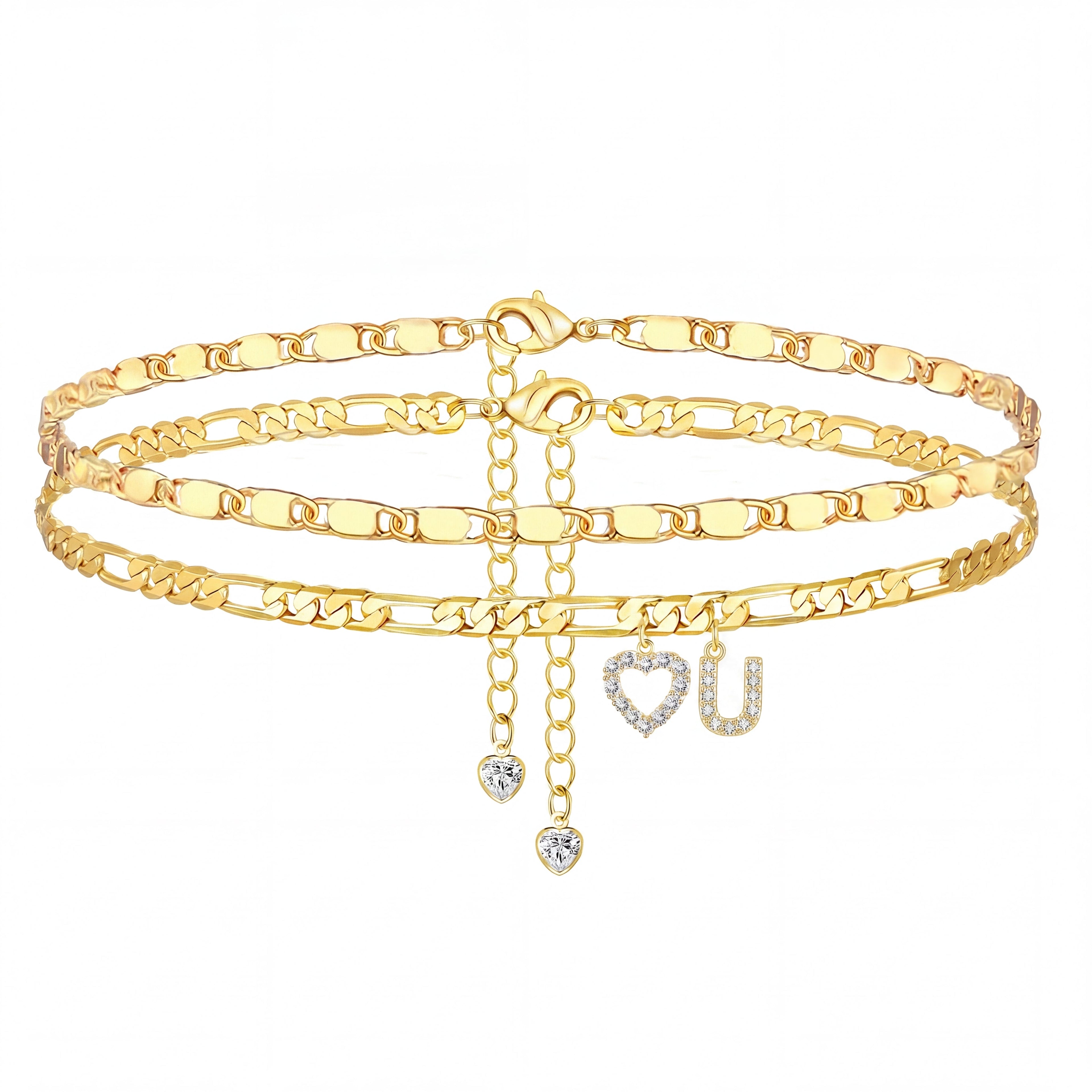 Manifest Your Wealth: The 24K Gold-Aura Personalized Manifestation Anklet -Last Day Sale-90% OFF🔥