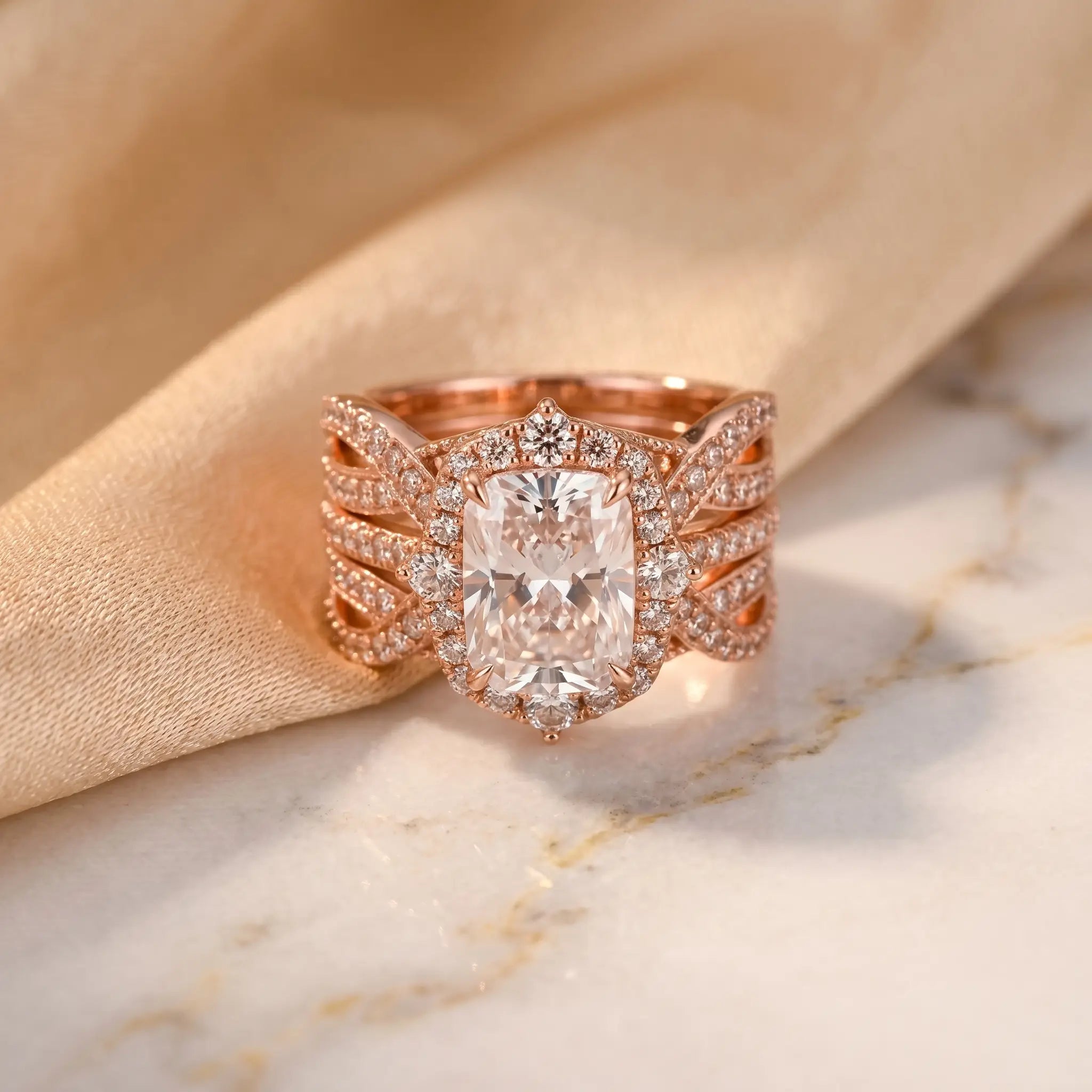 csandiva™ 3.0ct Vintage Nested Ring Suite - Smart Heirloom Alternative & Zero Anxiety Glamour | Claim 90% OFF Last Day🔥