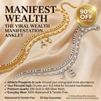 Manifest Your Wealth: The 24K Gold-Aura Personalized Manifestation Anklet -Last Day Sale-90% OFF🔥