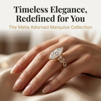Marquise Lab-Grown Diamond Ring | Slimming Elegance Twisted Vine Ring in 18K Gold--Last Day Sale-90% OFF🔥
