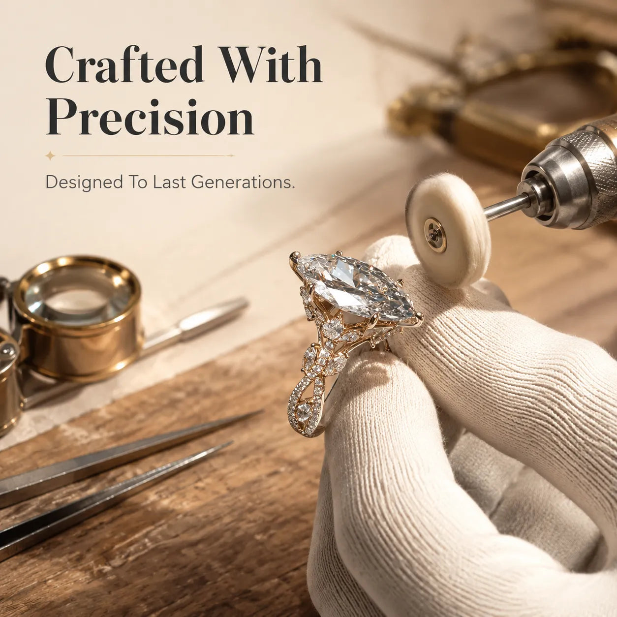 Marquise Lab-Grown Diamond Ring | Slimming Elegance Twisted Vine Ring in 18K Gold--Last Day Sale-90% OFF🔥