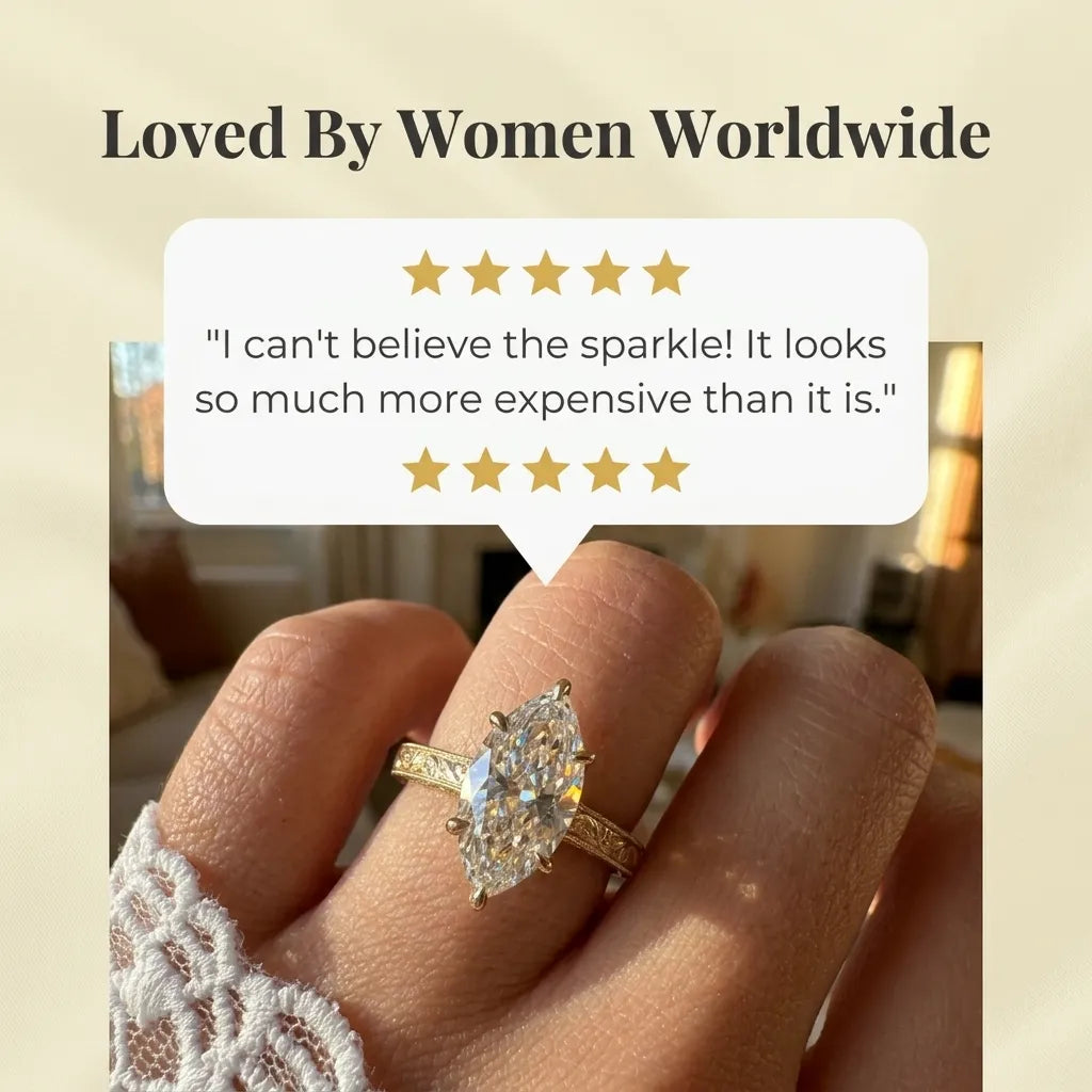 The Vintage Moissanite Ring --Timeless Elegance & Brilliant Sparkle--Last Day Sale-90% OFF🔥