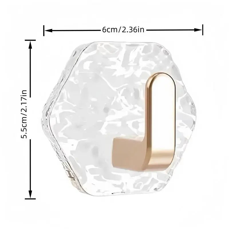 Drill-Free Crystal Wall Hooks – Strong Hold, Elegant Storage | Last Day 50% OFF 🔥