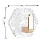 Drill-Free Crystal Wall Hooks – Strong Hold, Elegant Storage | Last Day 50% OFF 🔥