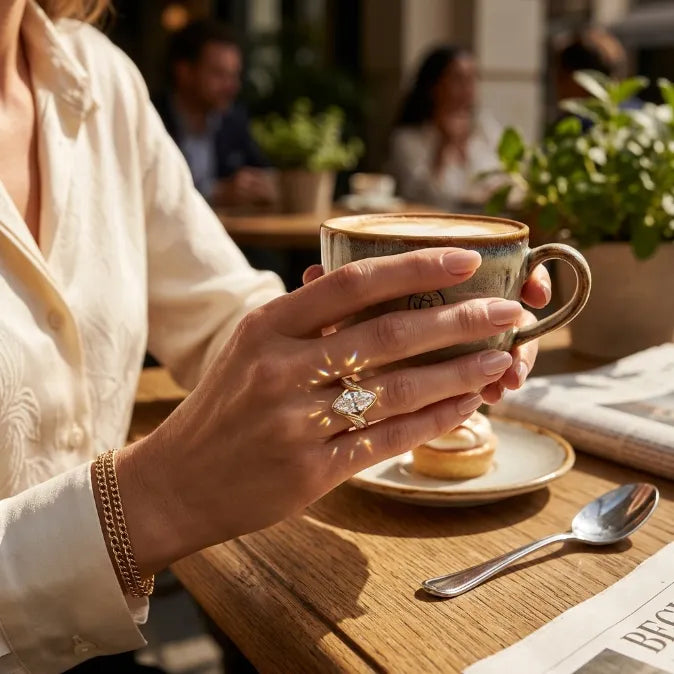 Marquise Diamond Wave Ring – Slenderizing Finger Design & Catch-Free Comfort--Last Day Sale-90% OFF🔥