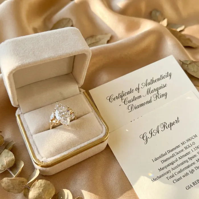 The Tuscany Marquise: Handcrafted 14K Gold Leaf Ring for Graceful, Slender-Looking Hands--Last Day Sale-90% OFF🔥