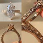 The Vintage Moissanite Ring --Timeless Elegance & Brilliant Sparkle--Last Day Sale-90% OFF🔥