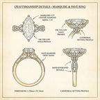 Marquise Lab-Grown Diamond Ring | Slimming Elegance Twisted Vine Ring in 18K Gold--Last Day Sale-90% OFF🔥