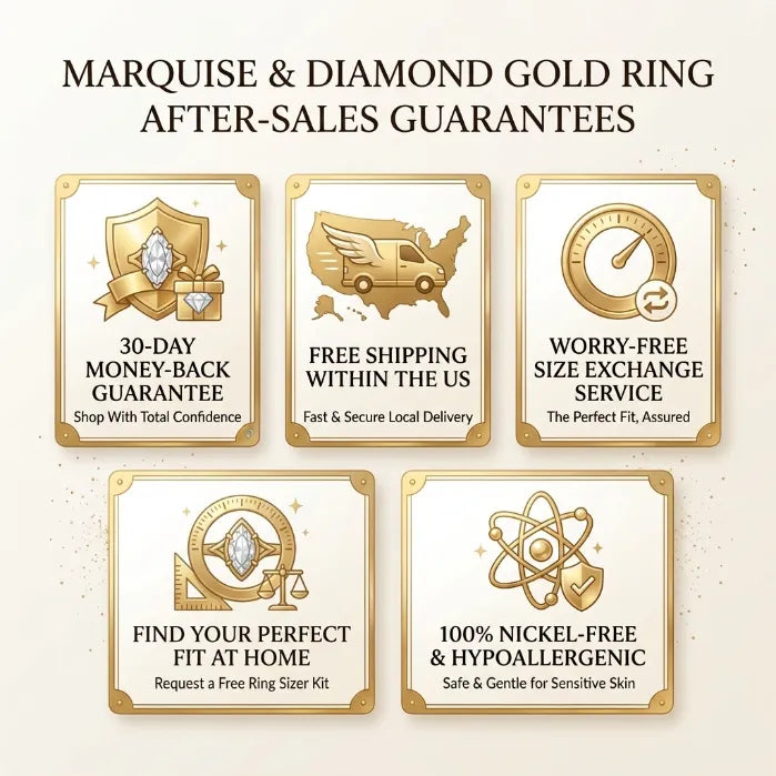 Marquise Diamond Wave Ring – Slenderizing Finger Design & Catch-Free Comfort--Last Day Sale-90% OFF🔥
