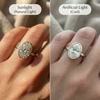 Smooth Bezel Oval Moissanite Ring | Zero-Snag Luxury for Everyday Wear--Last Day Sale-90% OFF🔥