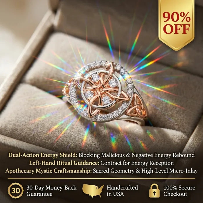Witch's Knot Protection Ring — Energy Shield & Reflection Amulet--Last Day Sale-90% OFF🔥