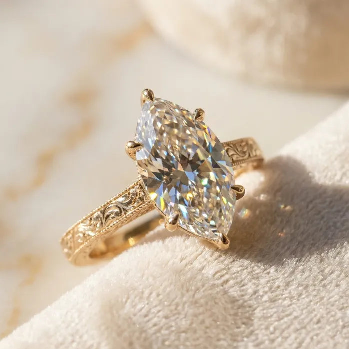 The Vintage Moissanite Ring --Timeless Elegance & Brilliant Sparkle--Last Day Sale-90% OFF🔥