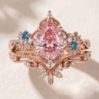 Vintage Crown Marquise Stacking Ring Set — 14K Gold Elegance & Comfort-Fit for Women--Last Day Sale-90% OFF🔥