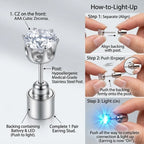 2-in-1 LED Light-Up Earrings – Day Classic Diamond Studs, Night Glowing Party Sparkle--Last Day Sale-90% OFF🔥