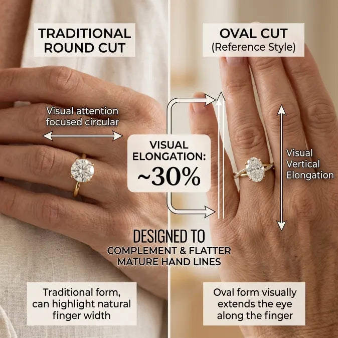 Graceful  Oval Cut Ring with Intertwined Pave Band – Smooth Knuckle-Glide & 360° Sparkle--Last Day Sale-90% OFF🔥