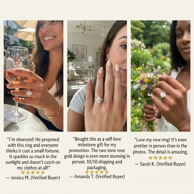 Eternal Oval Cut Halo Ring – Vintage Elegance & Comfort-Fit Daily Travel Ring--Last Day Sale-90% OFF🔥