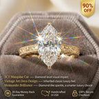 The Vintage Moissanite Ring --Timeless Elegance & Brilliant Sparkle--Last Day Sale-90% OFF🔥