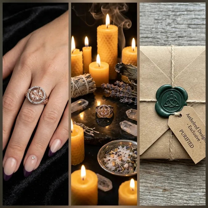 Witch's Knot Protection Ring — Energy Shield & Reflection Amulet--Last Day Sale-90% OFF🔥