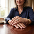 Antique Oval Cut Three-Stone Ring – Classic Elongating Design with Sparkly Tapered Baguette Side Stones--Last Day Sale-90% OFF🔥