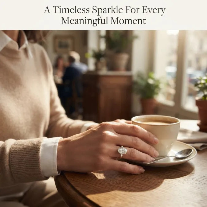 Smooth Bezel Oval Moissanite Ring | Zero-Snag Luxury for Everyday Wear--Last Day Sale-90% OFF🔥