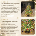 DIY Beaded Crystal Christmas Tree Kit | Sparkling Tabletop Holiday Decor & Stress-Relief Crafting Gift for Women & Home